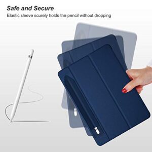 ProCase Pencil Holder Sticker for Apple Pencil 1st and 2nd Gen, Elastic Stylus Pocket Pouch Adhesive Stylus Pen Sleeve Attached to Case for Apple Pencil and Other Stylus Pens-Navy