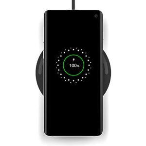 Belkin Quick Charge Wireless Charging Pad - 15W Qi-Certified for iPhone, Samsung Galaxy, Apple Airpods Pro & More - Charge While Listening to Music, Streaming Videos, & Video Calls - Black