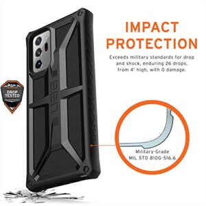 URBAN ARMOR GEAR UAG Compatible with Samsung Galaxy Note20 Ultra 5G Case [6.9-inch Screen] Rugged Lightweight Slim Shockproof Monarch Protective Cover, Black