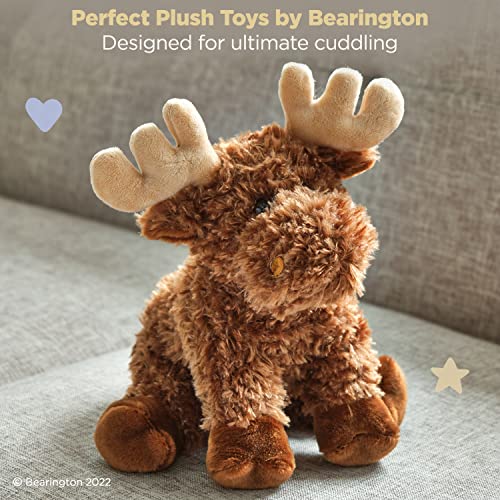 Bearington Collection Morton Plush Moose Stuffed Animal, 10.5 Inch