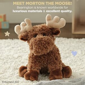 Bearington Collection Morton Plush Moose Stuffed Animal, 10.5 Inch