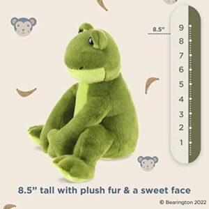 Bearington Ribbity Plush Frog Stuffed Animal, 8.5 Inches