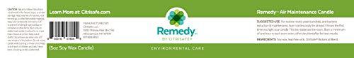 CitriSafe Remedy Maintenance Candle - Air Purification Soy Candle - Long-Lasting, Non-Scented, Botanical Blend - 5oz