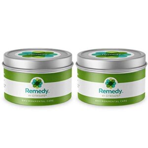 citrisafe remedy maintenance candle - air purification soy candle - long-lasting, non-scented, botanical blend - 5oz