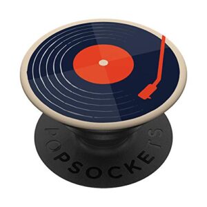 retro vinyl record lp orange blue black art popsockets swappable popgrip