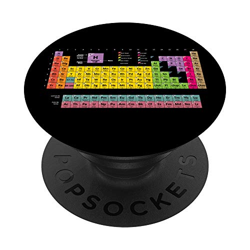 Periodic Table Elements Science Chemistry Cool Teacher Gifts PopSockets PopGrip: Swappable Grip for Phones & Tablets