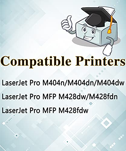 MM MUCH & MORE Compatible Toner Cartridge Replacement for HP 58A CF258A Black to Used with HP Laserjet Pro M404n M404dn M404dw MFP M428fdw M428fdn M428dw M304, (2-Pack, No-Chip)