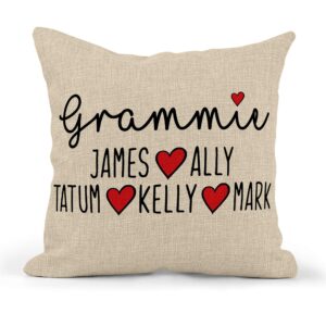 grandma pillow - gifts for grandma - gifts for mom from daughter - mom gifts - customized pillow - grandma birthday gifts from grandchildren