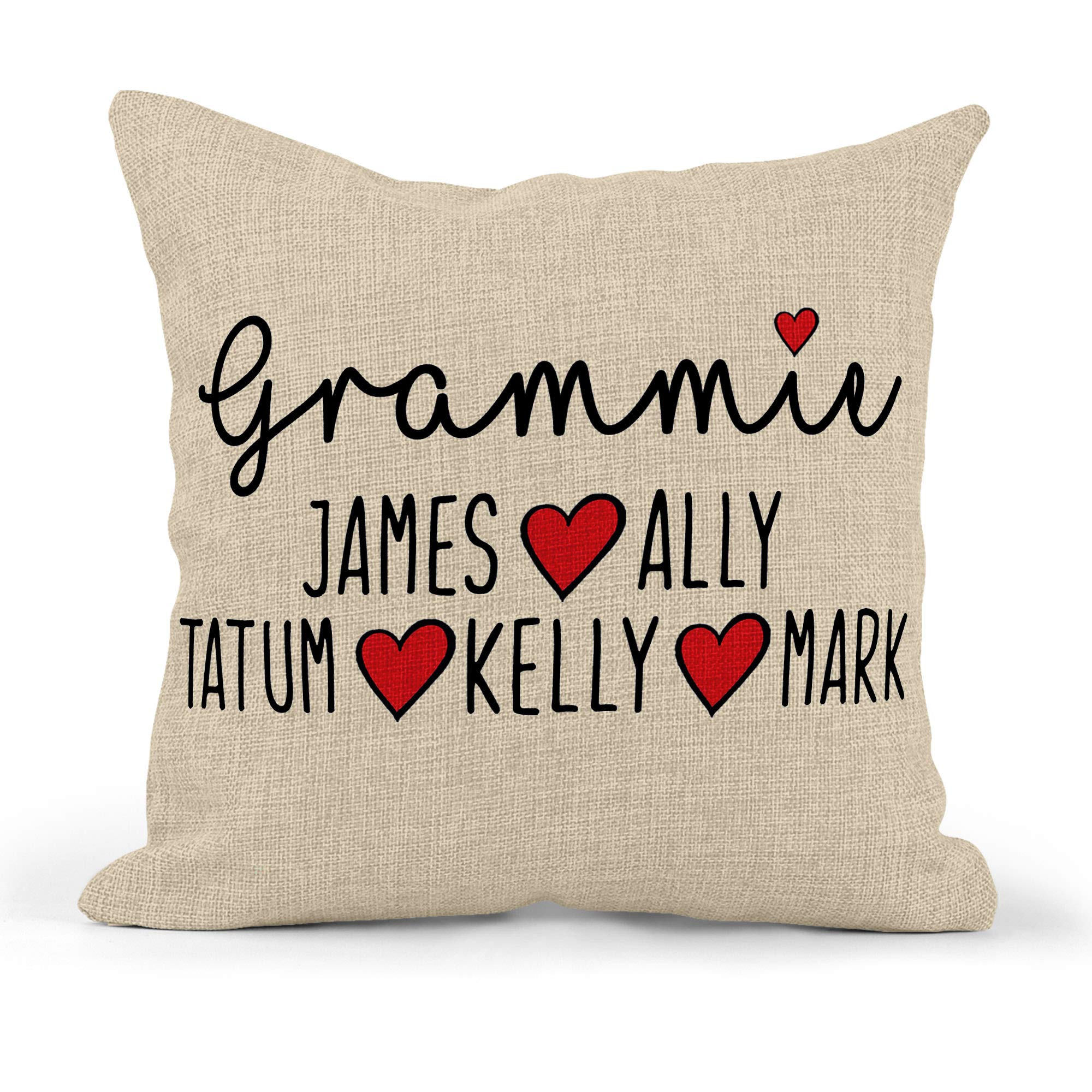 Grandma Pillow - Gifts for Grandma - Gifts for Mom from Daughter - Mom Gifts - Customized Pillow - Grandma Birthday Gifts from Grandchildren