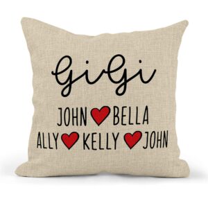 Grandma Pillow - Gifts for Grandma - Gifts for Mom from Daughter - Mom Gifts - Customized Pillow - Grandma Birthday Gifts from Grandchildren