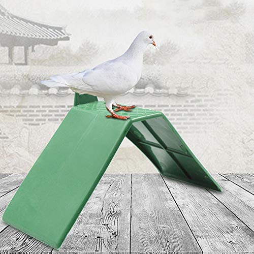 Tbest Pigeon Rest Stand-10pcs Plastic Small Plastic Bird Perch Dove Rest Stand Anti-Skid Perches Roost Frame for Bird Supplies,Green,6.69x6.69x3.94inch