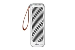 lg puricare mini – small lightweight ultra quiet portable air purifier for filtering ultra-fine dust and small particles in the home bedroom office airplane train car or on the go, white (ap151mwa1)