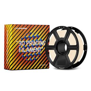 FLASHFORGE Flexible 3D Printer Filament, 1.75mm (Clear/Natural Color), 1kg Spool (2.2lbs), Guaranteed Fresh,Tangle-Free, Fits Most FDM Printers [Risk-Free]