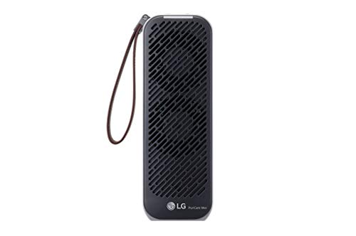 LG PuriCare Mini – Small Lightweight Ultra Quiet Portable Air Purifier for flitering ultra-fine dust and small particles in the Home Bedroom Office Airplane Train Car or On the Go, Black (AP151MBA1)