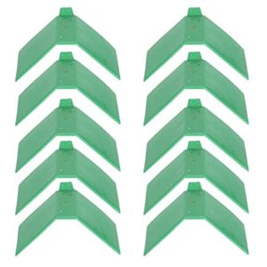 bird perch pigeon rest stand 10pcs plastic small green anti-skid design dove rest stand pigeon perches roost frame bird supplies,6.69x6.69x3.94inch