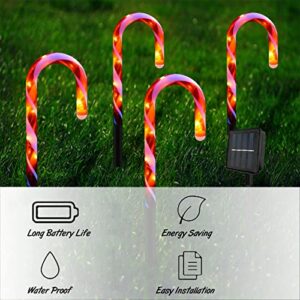 21Inch Candy Christmas Lights,10 Pack Candy Cane Lights Outdoor Pathway, Pathway Markers,Christmas LED Yard Lawn Pathway Markers, Christmas Indoor and Outdoor Decoration Lights UL588 Certified