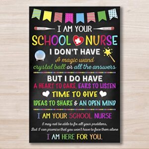 lupple posters aprillove i am your school nurse i don't have a magic wand sign, school nurse office poster, school health office, health clinic print, chalkboard sign