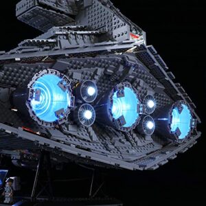 LIGHTAILING Light Set with a Remote-Control for (Imperial Star Destroyer Building Blocks Model - Led Light kit Compatible with Lego 75252 (NOT Included The Model)