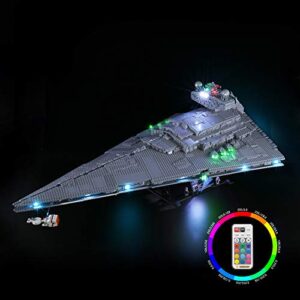 LIGHTAILING Light Set with a Remote-Control for (Imperial Star Destroyer Building Blocks Model - Led Light kit Compatible with Lego 75252 (NOT Included The Model)