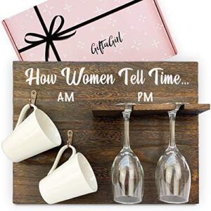giftagirl valentine gifts for women - sarcastic but unique wine gifts for women who have everything are fun christmas gifts, will make her laugh and arrive nicely gift-boxed. mugs-glasses not inc