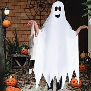 Geyoga Ghost Halloween Costume Tattered Gown Cosplay Role Play Supply Halloween Fancy Dress Costume for Child Over 8 Years Old, 4.27 x 3.94 Feet (Smile Style)