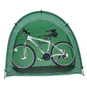 outdoor bike storage tent,garden cover pool patio bicycle room,weatherproof, tear proof, and uv fade proof,versatile and portable storage tent outdoors camping (green)