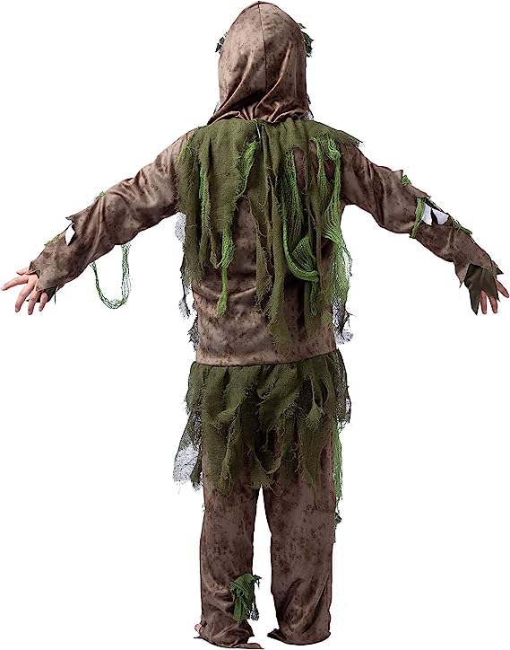 Spooktacular Creations Swamp Deluxe Skeleton Living Dead Zombie Costume for Halloween Kids Monster Role-Playing-3T(3-4yr)