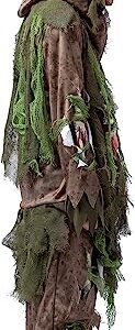 Spooktacular Creations Swamp Deluxe Skeleton Living Dead Zombie Costume for Halloween Kids Monster Role-Playing-3T(3-4yr)