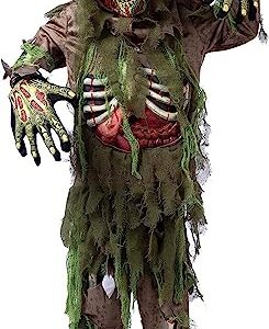 Spooktacular Creations Swamp Deluxe Skeleton Living Dead Zombie Costume for Halloween Kids Monster Role-Playing-3T(3-4yr)