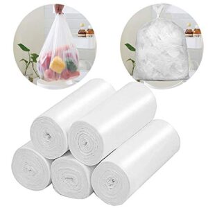 emlymoly 3 gallon small trash bags, biodegradable recycled compostable unscented, trash can liners for bathroom office kitchen, 5 rolls 100 counts