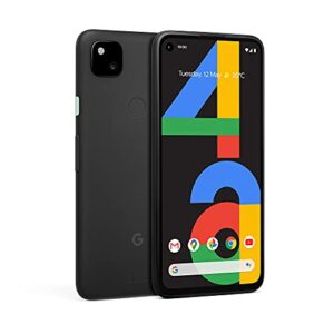 google pixel 4a (4g) g025n 128gb, 5.8" inch (gsm only, no cdma) factory unlocked 4g/lte smartphone (just black) - international version