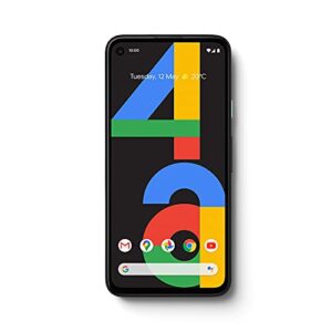 Google Pixel 4a (4G) G025N 128GB, 5.8" inch (GSM Only, No CDMA) Factory Unlocked 4G/LTE Smartphone (Just Black) - International Version