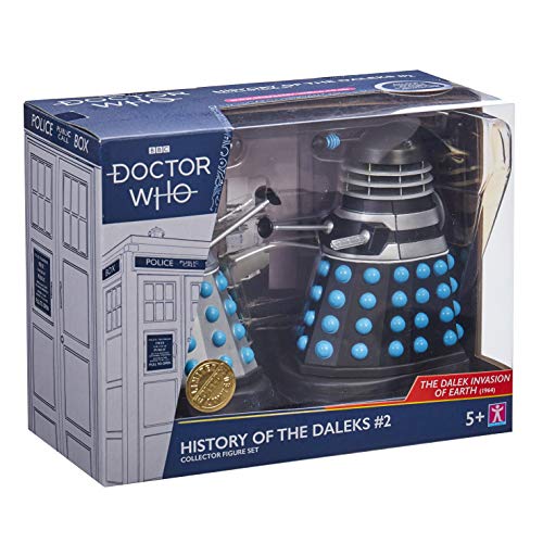 Doctor Who History of The Daleks #2 - The Dalek Invasion of Earth Collector Set - Dr Who Season 2 Dalek Action Figures - Classic Doctor Who Merchandise - Character Options - 5.5”