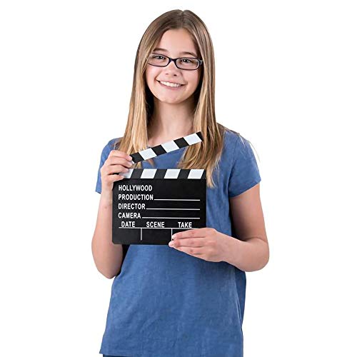 Movie Clapboard Hollywood Movie Film Theme Party Decorations, Academy Awards 7"x 8" (2-Pack)