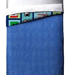 Minecraft Good Day Twin/Full Cooling Comforter - Super Soft Kids Bedding Features Creeper- Fade Resistant Polyester Microfiber Fill (Official Minecraft Product)