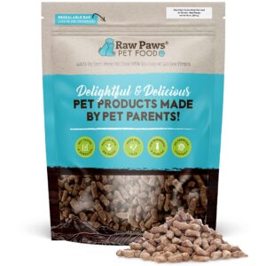 raw paws freeze dried raw ferret food, beef 16-oz - made in usa - premium, grain free ferret diet for small, adult, senior & baby ferrets - also use as natural ferret treats for rewarding & training