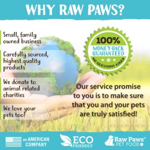 Raw Paws Freeze Dried Raw Ferret Food, Beef 16-oz - Made in USA - Premium, Grain Free Ferret Diet for Small, Adult, Senior & Baby Ferrets - Also use as Natural Ferret Treats for Rewarding & Training