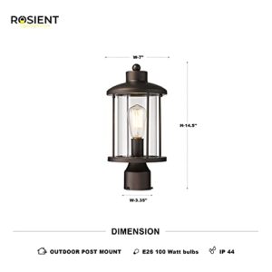 Rosient Outdoor Post Lights, Exterior Post Lantern, Outdoor Pillar Lights, Porch Post Lighting