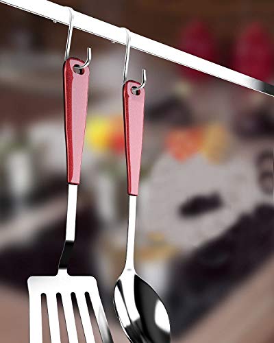 Lemonfilter 10 Pack S Shaped Hooks Stainless Steel S Hanging Hooks Heavy-Duty Hangers for Kitchen Bedroom and Office