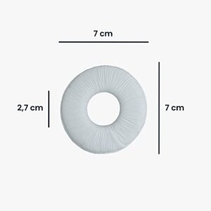 kwmobile Ear Pads Compatible with Sony MDR-ZX110 / MDR-ZX310 Earpads - 2X Replacement for Headphones - White