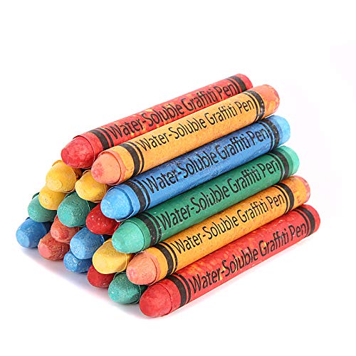 PHILODOGS Colored Chalk for Kids Mini Chalk Sets Dustless No-Dirt 10 Colors 20 Pcs