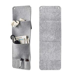 DearanswerIce Wall Closet Hanging Storage Bag Fabric Over Door Organizer Hanging Storage Pouches with 3 Pockets for Bedroom Bathroom