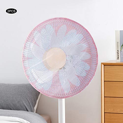 Finger Protector Fan Dust-Proof Cover, Daisy Anti‑Pinch Hand All Inclusive Protective Cover Washable Fan Mesh Cover, Kids for Electric Fan Children Summer(daisy, 16 inches)