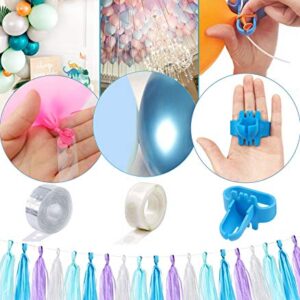 120 Pcs Frozen 2 Birthday Party Supplies, Winter Wonderland Balloons Thanksgiving Christmas New Year Party Decorations - Birthday 2nd 3rd 4th 5th Decor Includes Balloons, Banner, Paper Tassel