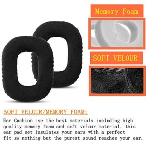 A40 Earpads Replacement Cushions Compatible with Astro A40 a40 Headset (Not Compatible A40 TR) (Velour)