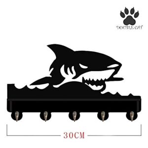 Hook with Shelf Hanger for Clothes Hanger for Coats Hats The Shallows Shark Protective Animals Great Movie Peripheral Product DIY Design Gift for Girlfriend Boyfriend Wild Life