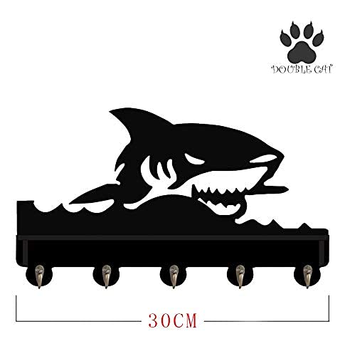 Hook with Shelf Hanger for Clothes Hanger for Coats Hats The Shallows Shark Protective Animals Great Movie Peripheral Product DIY Design Gift for Girlfriend Boyfriend Wild Life