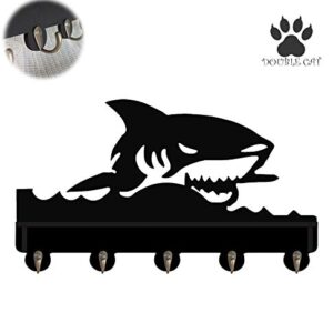 Hook with Shelf Hanger for Clothes Hanger for Coats Hats The Shallows Shark Protective Animals Great Movie Peripheral Product DIY Design Gift for Girlfriend Boyfriend Wild Life