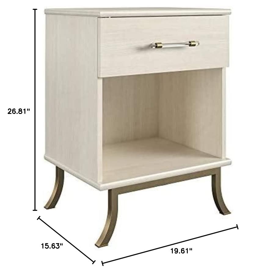 Little Seeds Monarch Hill Clementine White Nightstand, Ivory Oak