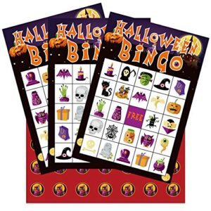 hohomark halloween bingo game cards 26 players halloween bingo game for kids adults halloween party favors supplies for home family school classroom activities